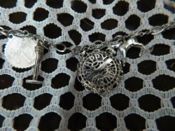 silver charm bracelet 7 ss b
